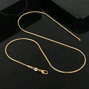 1mm Elegant 18K Gold Necklace for Women 16"